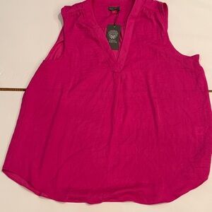 Vince Camuto Pink Sleeveless Boxy Blouse